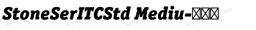 StoneSerITCStd Mediu字体转换